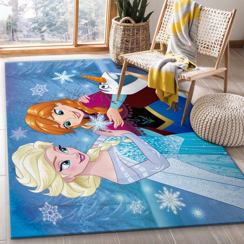 Tapis Frozen Elsa Anna et Olaf