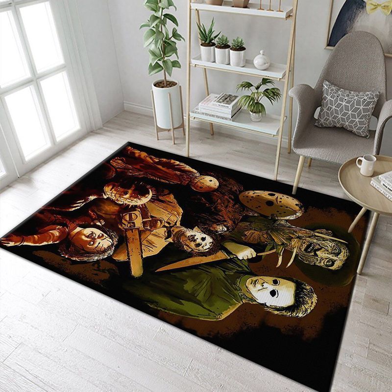 Films d'horreur d'Halloween Michael Myers Jason Voorhees Freddy Krueger Annabelle Carpet Films d'horreur d'Halloween Michael Myers Jason Voorhees Freddy Krueger Annabelle Carpet